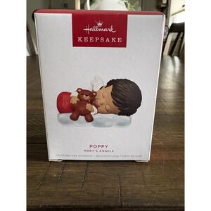 Hallmark Keepsake 2024 Mary's Angels POPPY Christmas Signed Ornament 37th Series